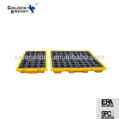 PE drum spill containment pallet made in china, standard oil drum pallet in PE material