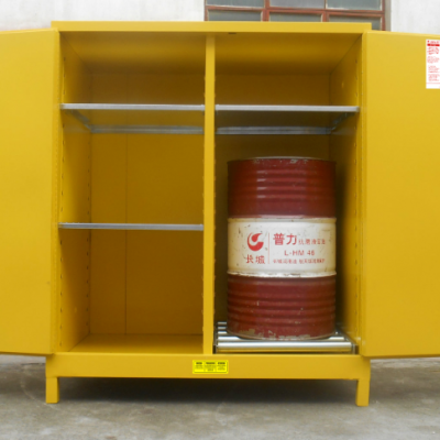 Steel storage drum used in workshop, 200 liter metal drum storage cabinet laboratory furniture