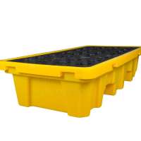 drum Spill Containment Tray pallet,1 drum spill deck pallet chemical liquids  storage environmental safety protection