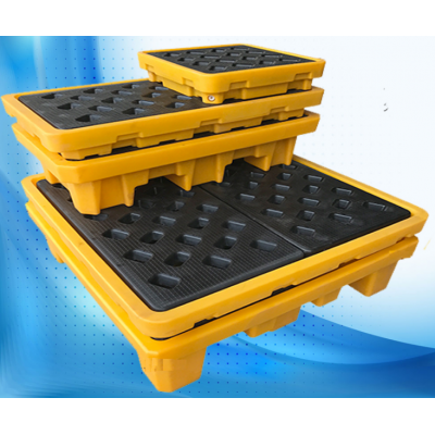 EPA Standard PE Drum Spill Containment Pallet, Oil drip Spill Tray 2 Drum Spill Containment Pallet, 2 Drum Spill Pallet